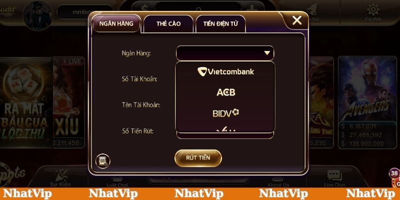 Cách rút tiền Nhatvip nhanh nhất